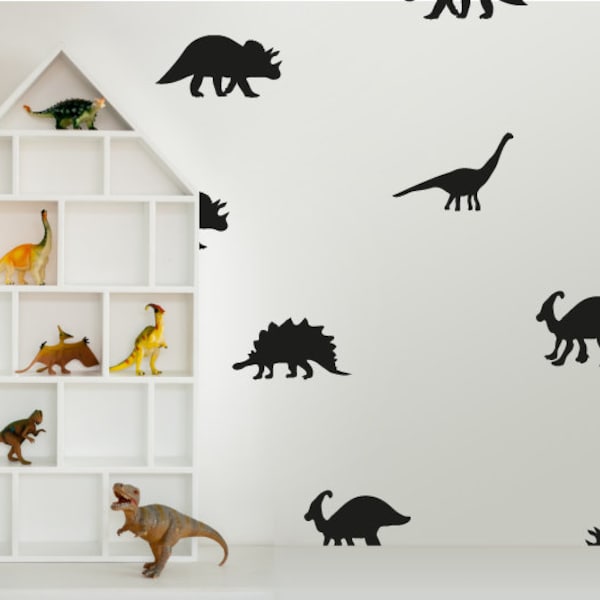 Stickers muraux dinosaure, alt. au papier peint dinosaure, stickers muraux dinosaure, autocollants dinosaure, stickers muraux dinosaure pour chambres,