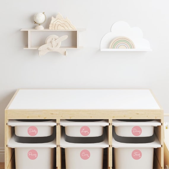 Toy Box Labels: Ikea Trofast Bin Stickers, Kids Storage