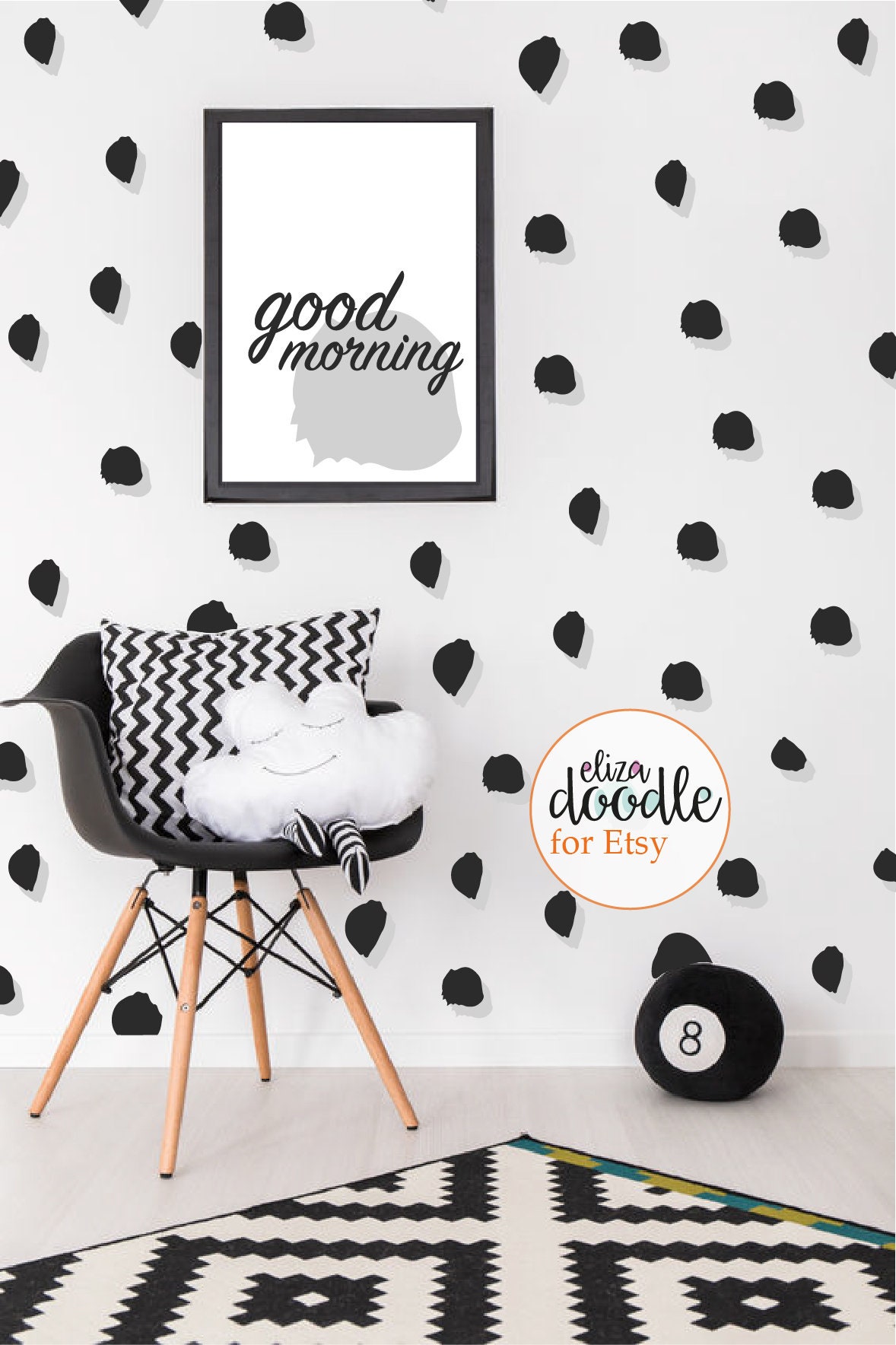 Animal Print Wall Stickers / Vinyl Decal / Leopard Print Wall Etsy