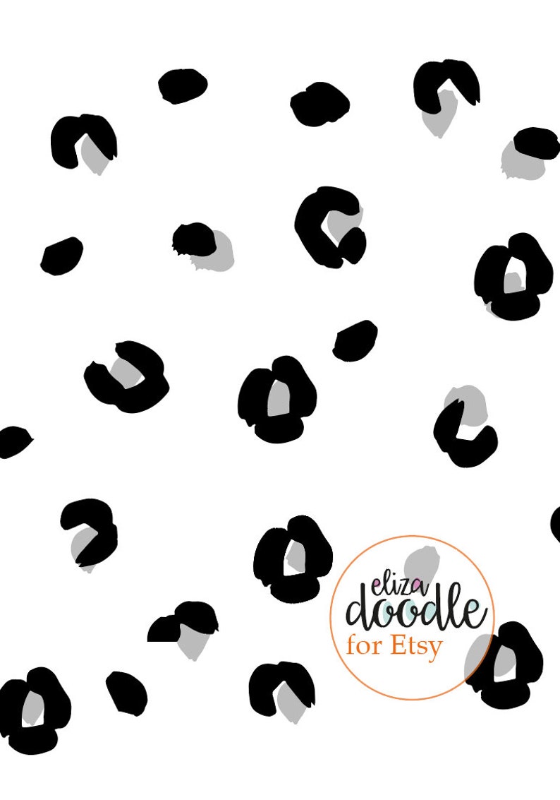 Animal Print Wall Stickers / Vinyl Decal / Leopard Print Wall Etsy UK