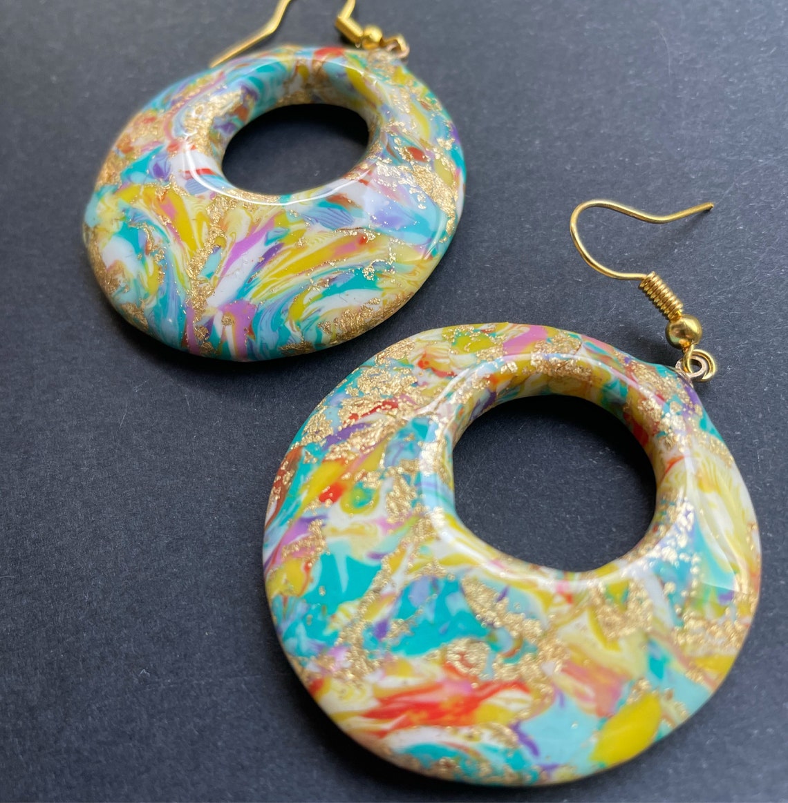 Handgemachte Polymer Clay Ohrringe Etsy