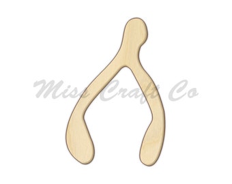 Wishbone Wood Craft Shape, Unfinished Wood, DIY Project. All Sizes Available, Small to Big