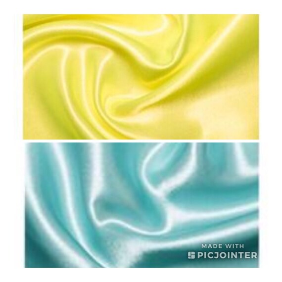 Tissu Satin Uni De Couleur Noir Brillant