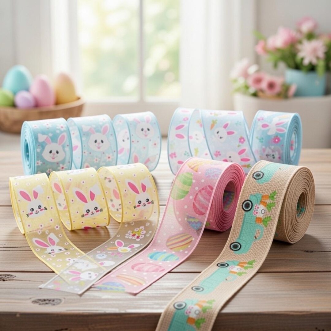 Wired Easter Ribbon. Sold by the Meter - Etsy