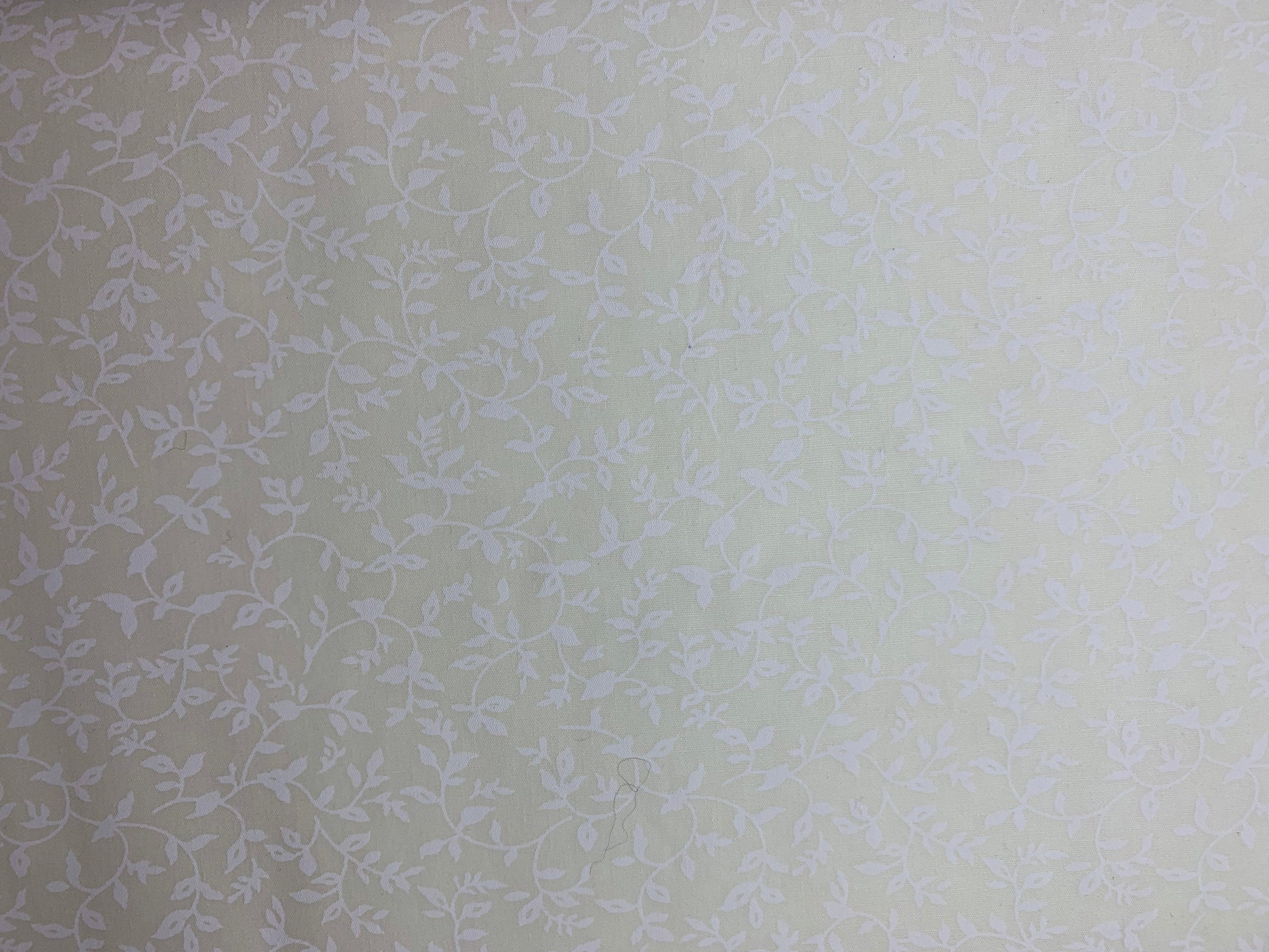 100% Cotton Fabric Classic White Designs on White Cream and - Etsy UK