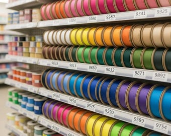 Grosgrain Ribbon widths ranging from 6mm to 40mm wide Sold by the meter.