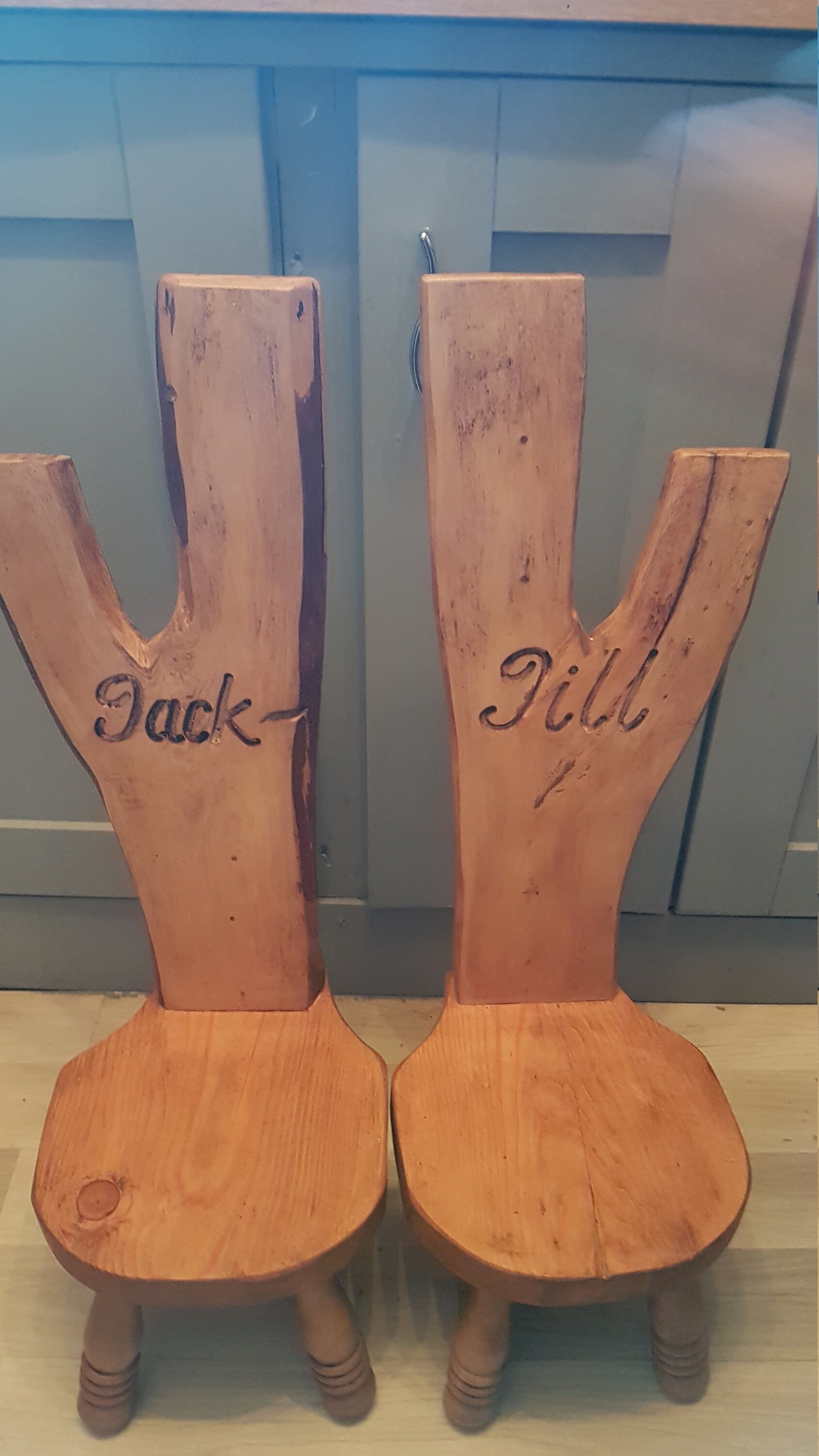 Woodland kids jack and jill chairs. Etsy