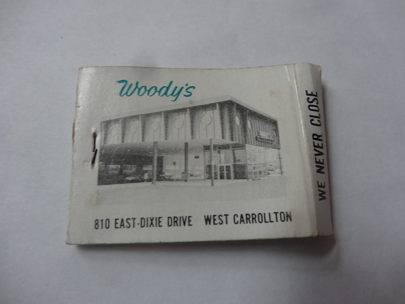 WOODY'S Store Grocery Supermarket West Carrollton Matchbook Dixie Drive