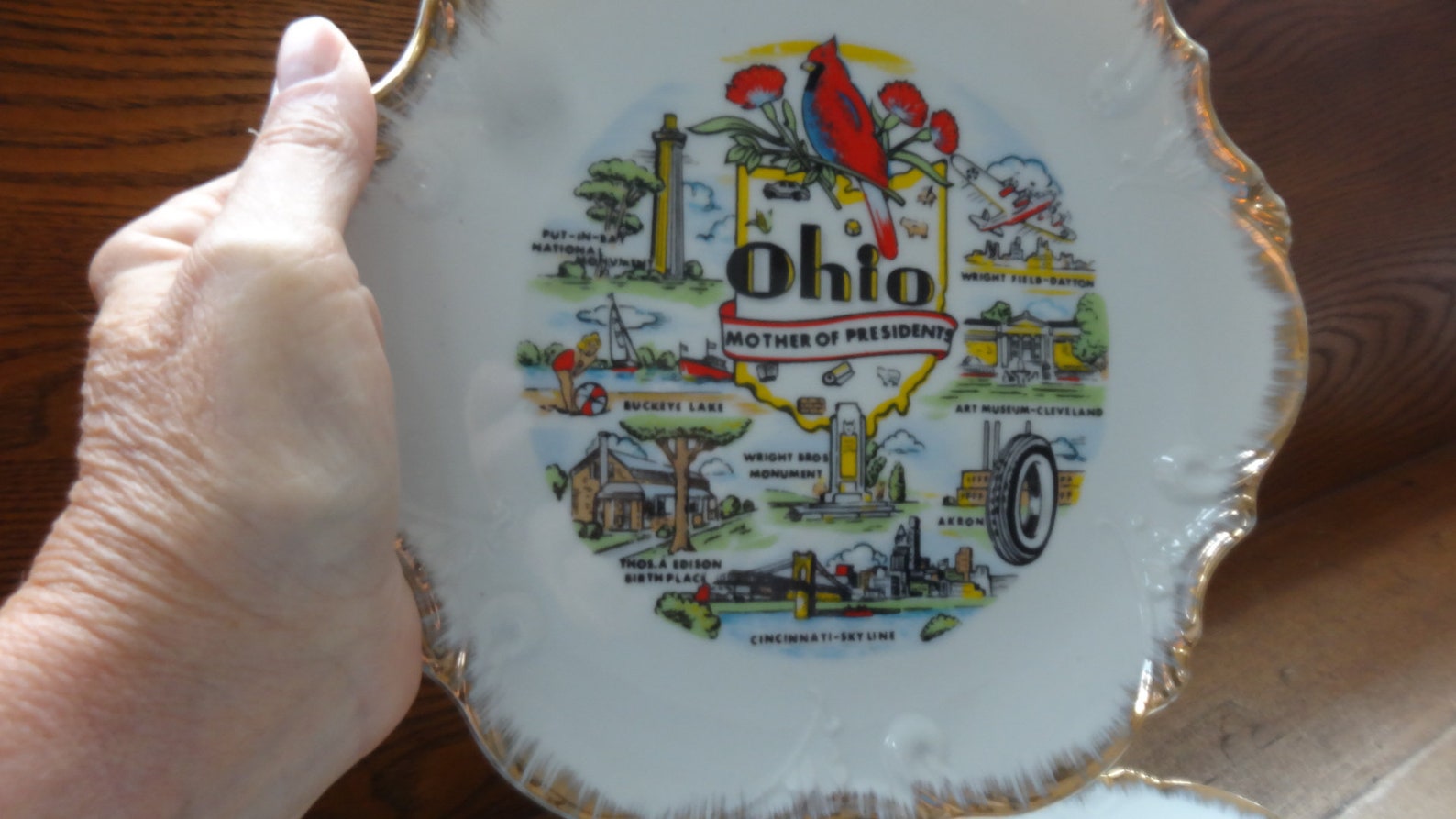T2172 OHIO 50's Collector Ceramic 7 Plate Mother of Etsy UK