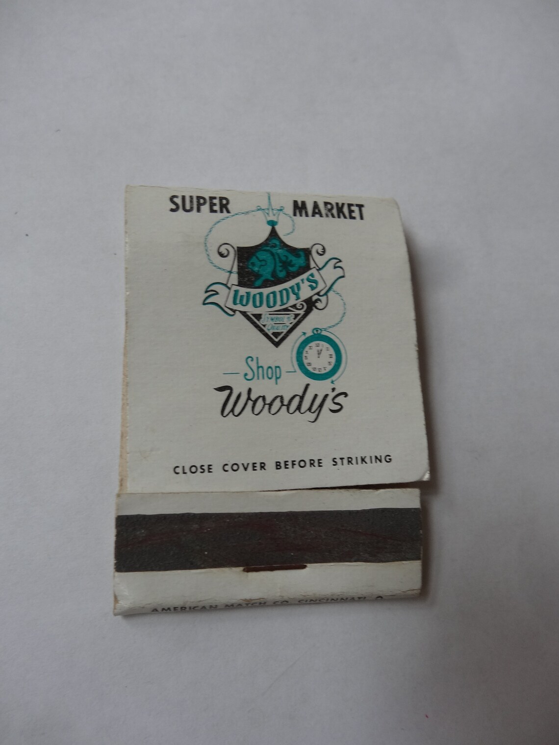 WOODY'S Store Grocery Supermarket West Carrollton Matchbook Dixie Drive
