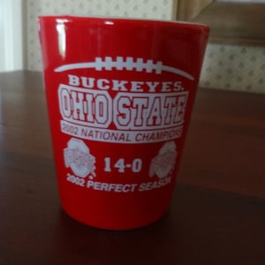 Ohio State 2002 National Champions 16oz Insulated Travel Mug Cup