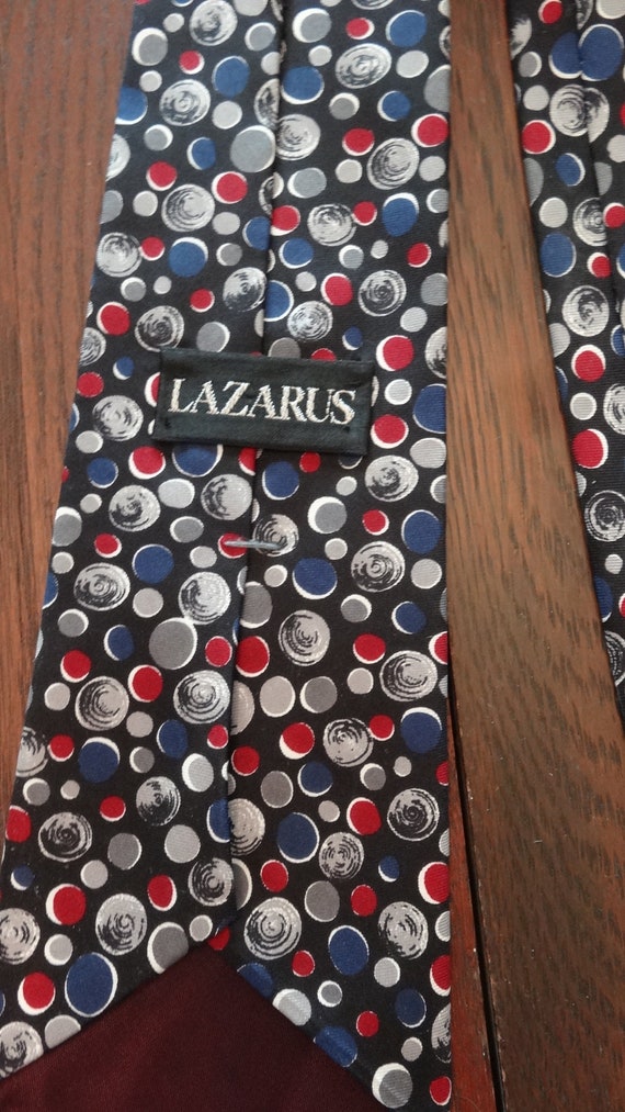 Mens Lazarus Classic Neck Tie 80s 90s Dayton Ohio 