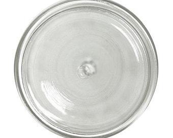 3in. Clear  Rondel for Stained Glass, Glass Art, Mosaics, Crafting, Jewelry Making