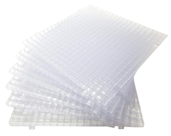 Waffle Cutting Grid Stained Glass Clear Supplies Board Morton  (12x12 can snap together)