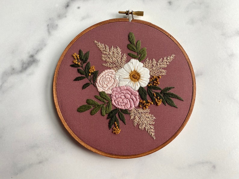 Embroidery Kit Beginner Embroidery Hoop Art Hand Embroidery Etsy