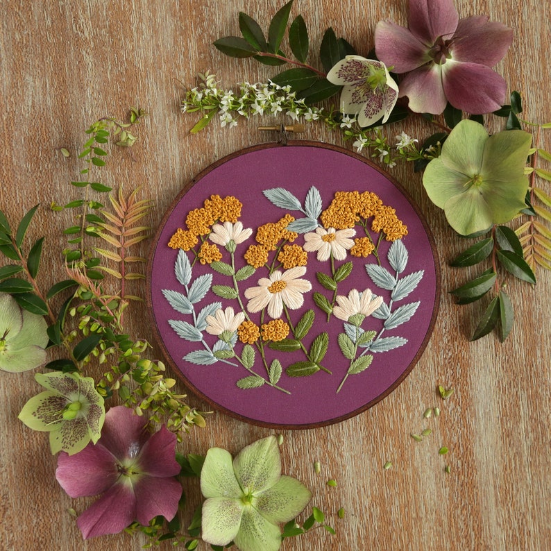 Embroidery Kit Beginner Embroidery Hoop Art Hand Embroidery Etsy