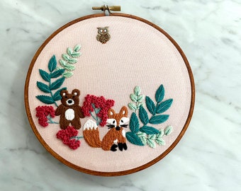 Hand Embroidery Kit, Embroidery Kit, DIY Embroidery, DIY Embroidery Kit, Embroidery Pattern,  Modern Embroidery Kit, Hoffelt and Hooper