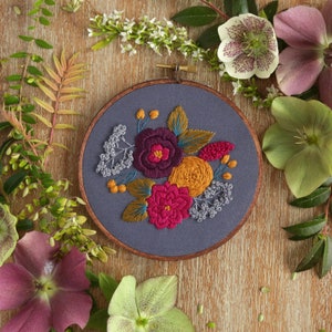 Beginner Embroidery Kit Embroidery Hoop Art Modern Embroidery Kit Embroidery Hoop Art image 4