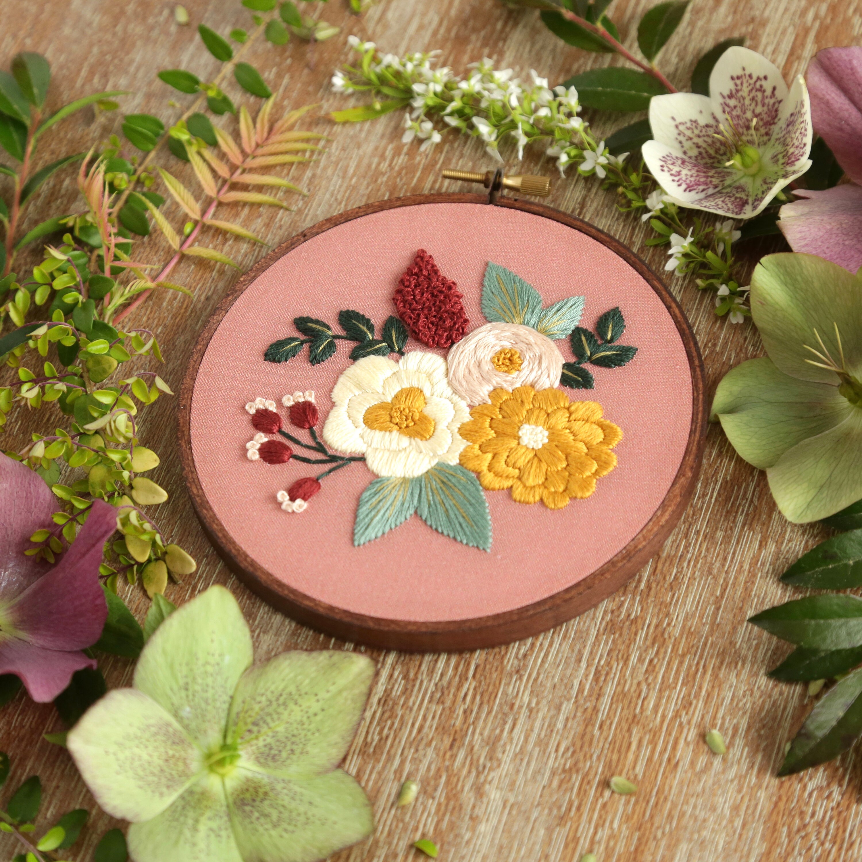 Beginner Hand Embroidery DIY Kit Modern Hoop Art Etsy