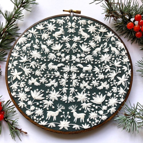 Embroidery Kit Beginner Embroidery Hoop Art Hand Embroidery Etsy UK