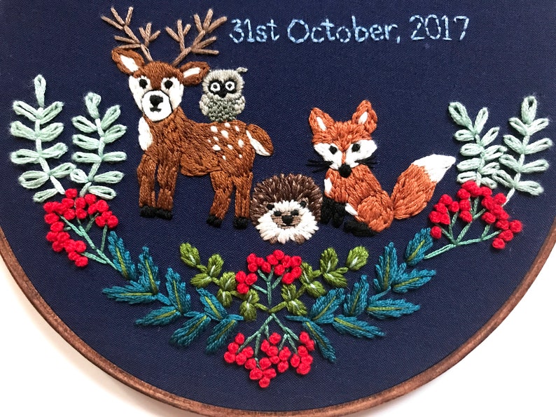 Hoop Art DIY Craft Kit Modern Embroidery Hand Embroidery Beginner Wall Art Hoffelt and Hooper Beginner Embroidery Kit for Beginners