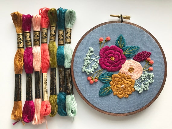 Embroidery Kit For Beginner Modern Embroidery Kit with Pattern