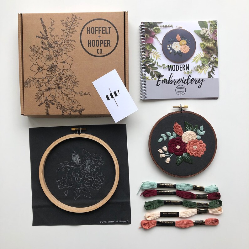 Hand Embroidery Kit Custom Hoop Art Craft Kit Beginner Wall Etsy Canada