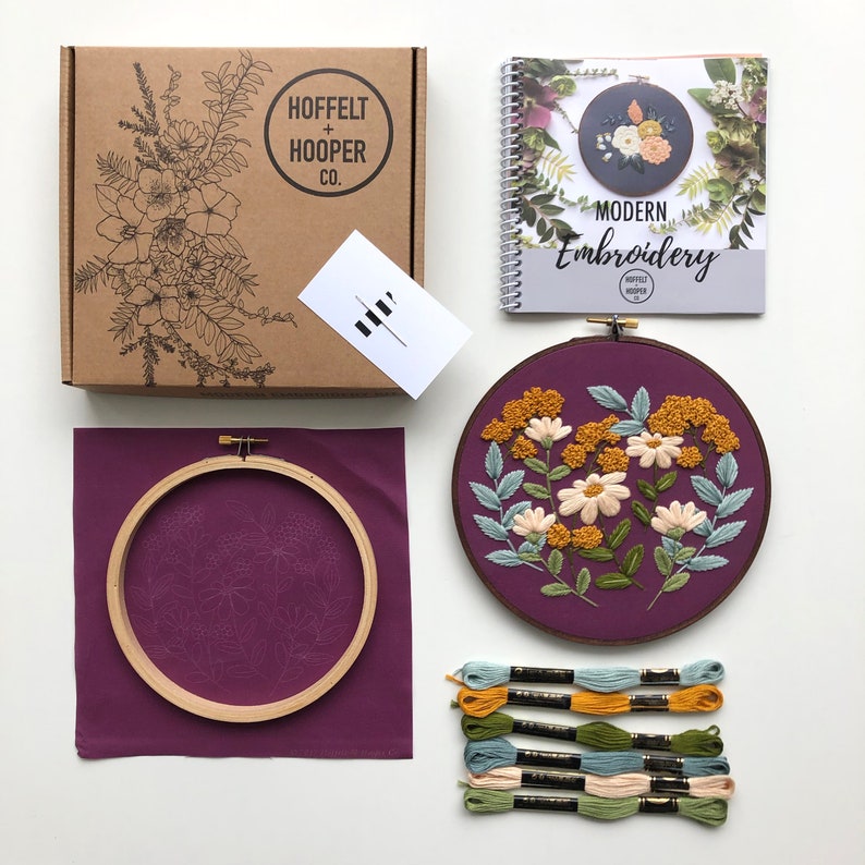 Embroidery Kit Beginner Embroidery Hoop Art Hand Embroidery Etsy UK