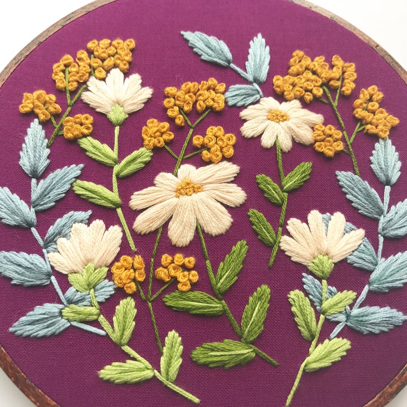 Beginner Wall Art DIY Kits for Adults Modern Embroidery Kit DIY Projects Customized Hoop Art Hoffelt and Hooper Make Your Own Art