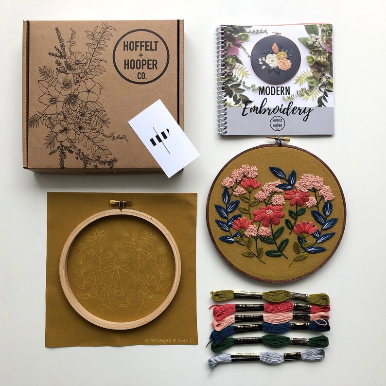 Embroidery Kit Beginner Embroidery Hoop Art Hand Embroidery Etsy UK