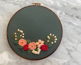 Embroidery Hoop Art Beginner Embroidery Kit Gift for Women Hand Embroidery Kit Modern Embroidery Modern Cross Stitch Hoffelt and Hooper