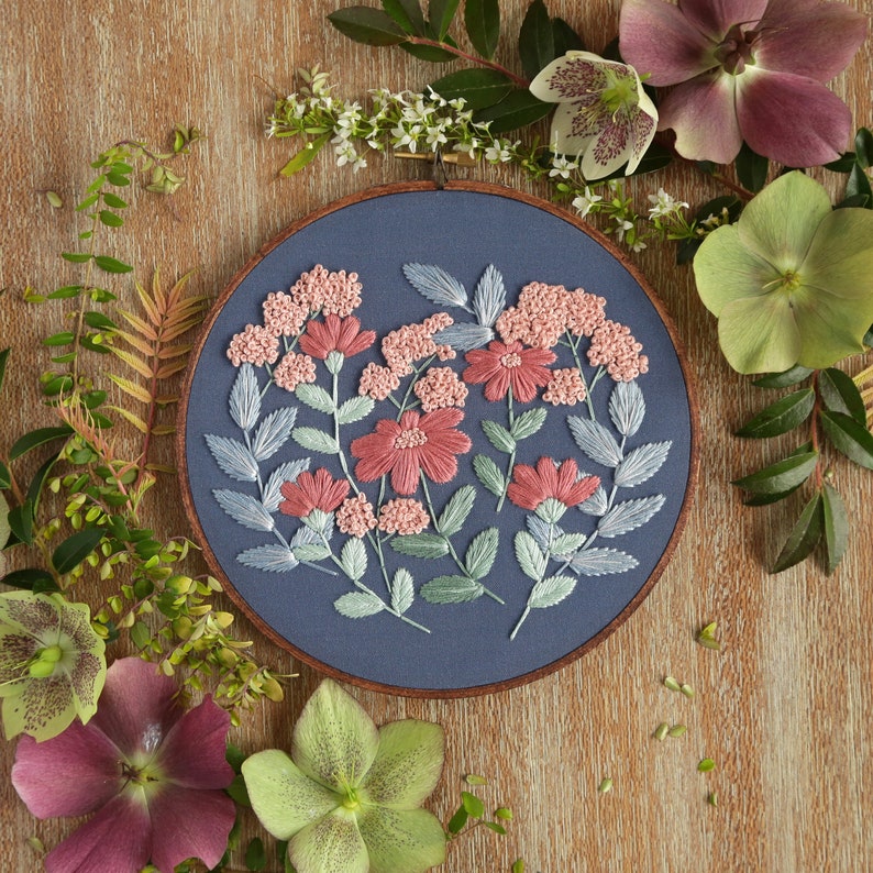 Embroidery Kit Beginner Embroidery Hoop Art Hand Embroidery Etsy