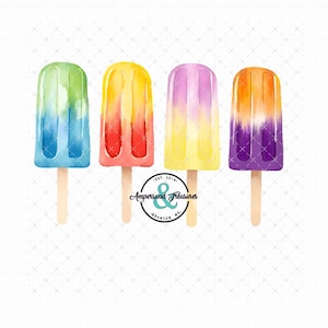 Popsicle Bundle, popsicles png, popsicles clipart, summer clipart, watercolor png, sublimation designs, summer shirt png