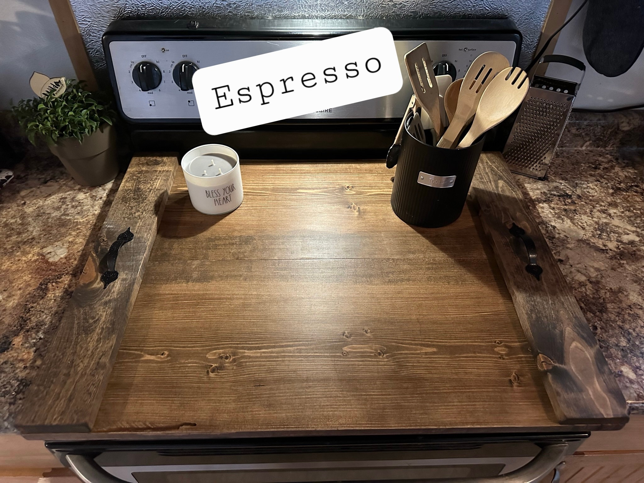 Stove Top Cover-Stove Cover-Noodle Board-Wood stove cover-Electric stove  cover-Gas stove cover-Farmhouse stove cover-kitchen decor-Gifts