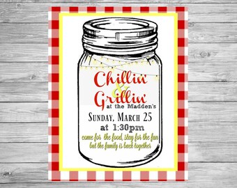 cookout invitation etsy