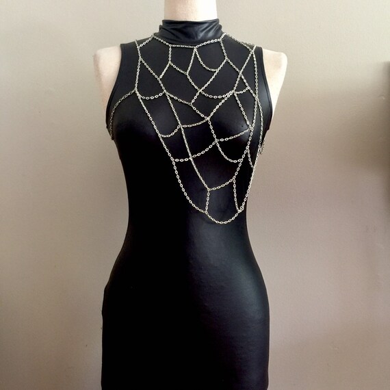 Halloween Body Chain, Spider Web Body Chain, Halloween Accessories