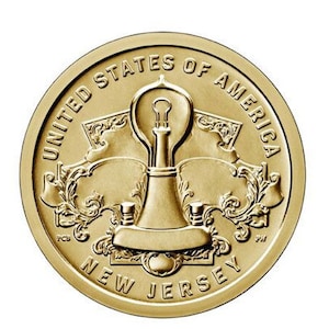 New Jersey 2019 American Innovation One Dollar Coin from New Jersey  Brand new, in mint condition,