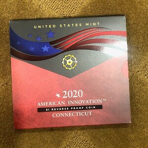 American Innovation 2020 One Dollar Reverse Proof Coin - Connecticut