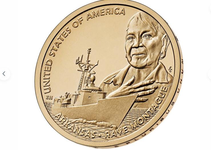 Arkansas American Innovation 2025 One Dollar  Coin - Arkansas-  Raye Montague