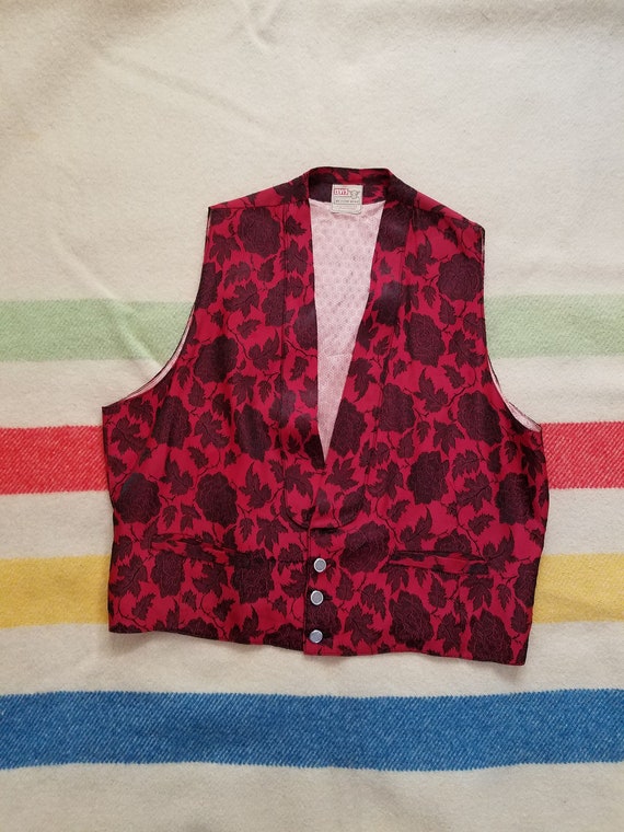 Vintage 1940s Short horn Levi’s vest | 50s silk de