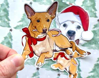 Festive Pup Stickers