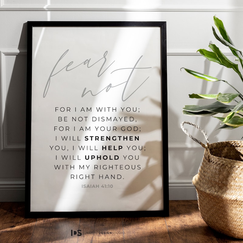 Isaiah 41 10 - Etsy
