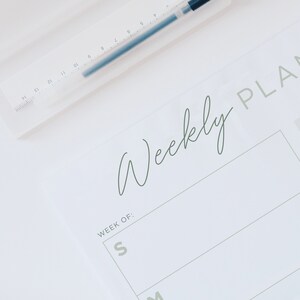 Weekly Planner Printable 8.5x11 Planner Page Insert Daily - Etsy