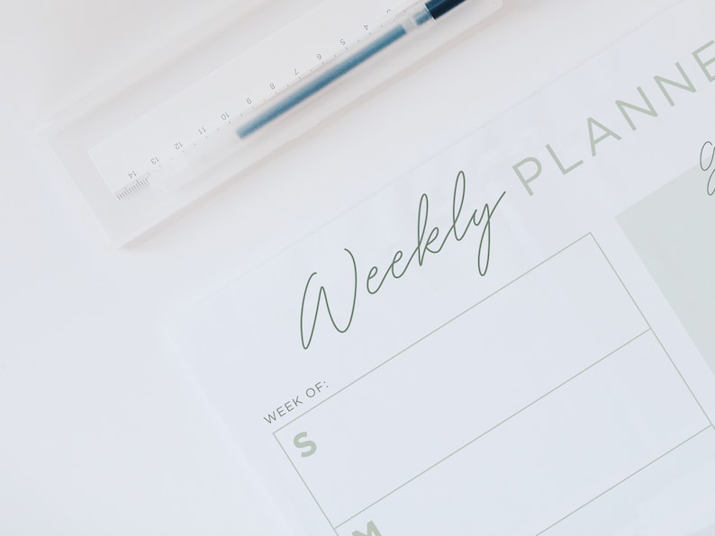 Weekly Planner Printable, 8.5x11, Planner Page Insert, Daily To-do List ...