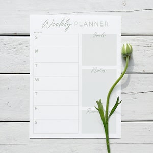 Weekly Planner Printable 8.5x11 Planner Page Insert Daily - Etsy
