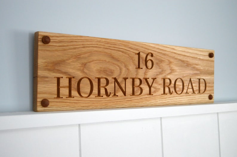 Wooden House Sign Carved House Sign Oak House Sign Etsy UK