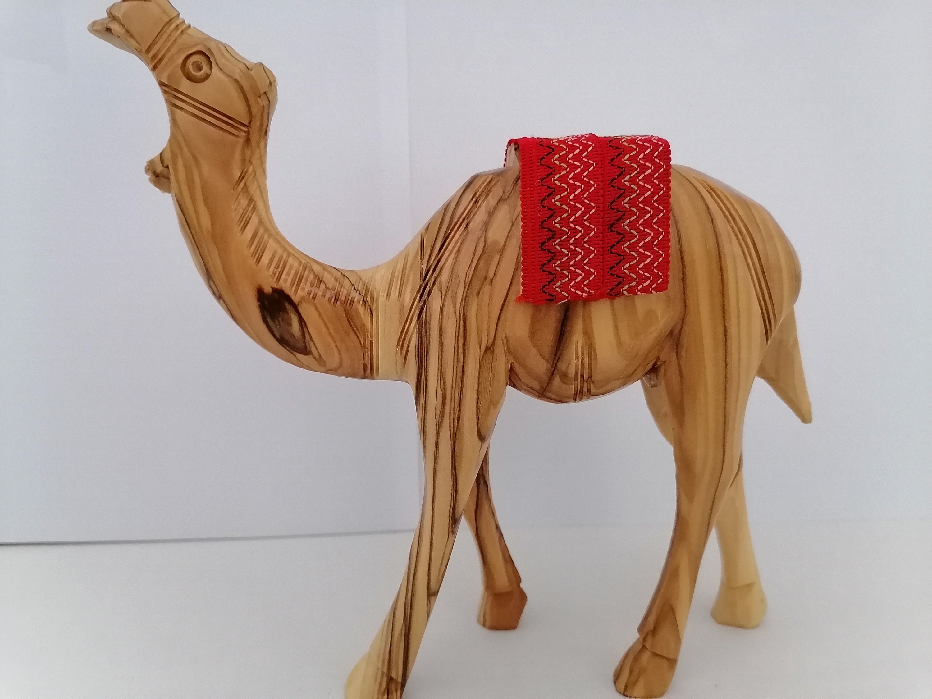 Camel Statue carved from BETHLEHEM Olive Wood / Figurines Etsy