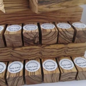 40 PREMIUM QUALITY ~ Bethlehem/ Holy Land FIGURED Olive Wood Pen turning Blanks