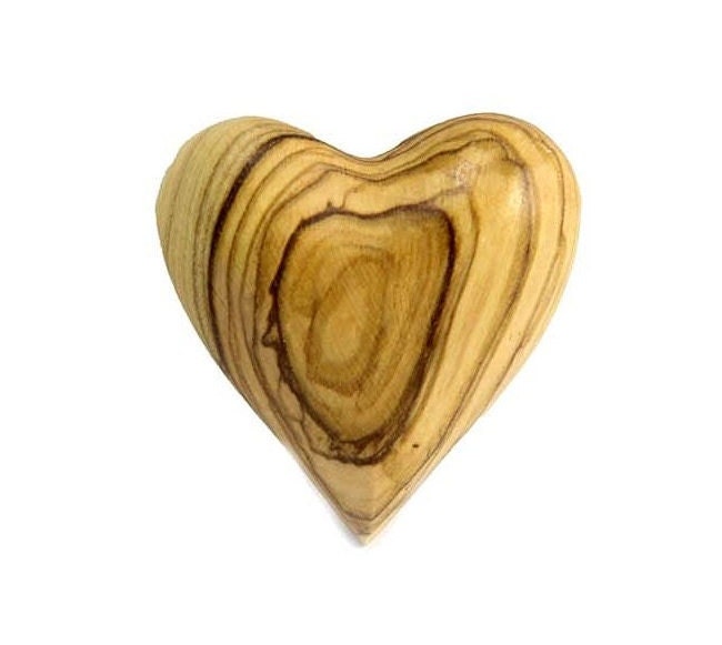 Olive Wood Heart (medium) #OT108 - Holy Land Olive Wood - Bethlehem Olive  Wood Factory