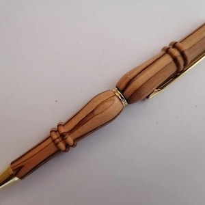 Handmade pen handcrafted from Bethlehem Olive wood  Ballpoint